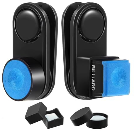 Buhygn Billiard Chalk Holder Magnetic, Resilient Design, 7.5cm, Magnetic Chalk Holder, Pool Cue Accessories, Smooth Noiseless Use, For Amateur, Professional Players, Club Members