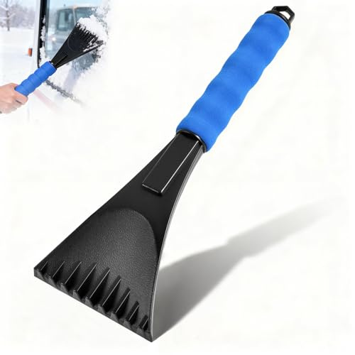 CHONGQILAO Eiskratzer Auto Kratzer, Scheibenkratzer Auto Schneekratzer, Eisschaber Auto Eiskratzer mit Rutschfester Softgriff, Scheibenkratzer Winter für Autos Windschutzscheibe und Heckscheiben