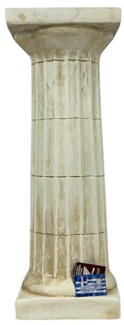 Scultura a colonna dell'ordine dorico – Replica pilastro greco e romano 30 cm – Architettura classica in gesso duro fatto a mano