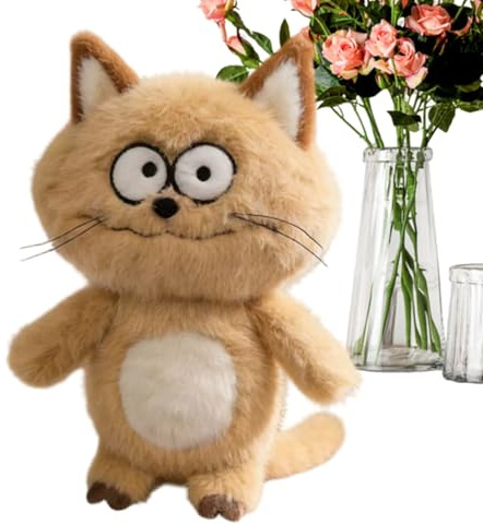 Générique Jouets en Peluche De Chat | Adorable Coussin Doudou à Câlins,Jouet en Peluche De Chat pour Canapé | pour Salon Chambre Bureau Nursery Enfant Fille Garçon Cadeau