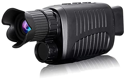 Dispositivo di visione notturna, visione notturna monoculare 1080P HD a infrarossi 5x telescopio digitale con zoom all'aperto giorno notte doppio uso 100% scuro 300 m (set standard da 64 gb)