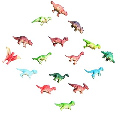 BEALIFE Utsökt mini-dinosauriefigurset som främjar kognitiva färdigheter, present till barn från 3 år vid födelsedagar, små simuleringsleksaker, djungeltema, bulkleksaker