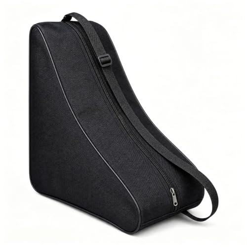 Mochila Patines 38 X 43 X 20 cm, Mochila Patines Linea en Tela Oxford | Bolsa para Patines con Correa Ajustable Para El Hombro, Apta para Patines en Línea y Patines de Hielo (Negra)