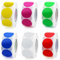 Aufkleber Etiketten Klebeetiketten Zum Beschriften 3000 Stücke Rund Etiketten Klebepunkte Bunt Rolle Punkte Sticker Klebe Markierungspunkte für DIY Scrapbooking Kalender Ø 25 mm (500 Stücke/Rolle)
