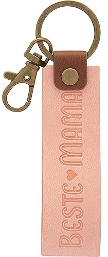 GRUSS & CO 48378 Porte-clés en cuir synthétique avec mousqueton Motif Beste Mama