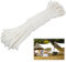 30M Nylonseil, Fahnenseil 6mm 8mm Wetterfest Reißfest, Ersatzseil Heimseil, Geflochtenes Nylonschnur für Outdoor Camping Garten Segelboot Seilrolle Wäscheleine (6mm)