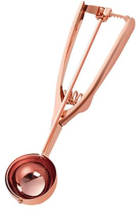 ZYHUI Ice Cream Scoop 304 Stainless Steel Cookie Scoops for Baking Melon Baller with Easy Trigger 3 Sizes (Rose Gold, M)
