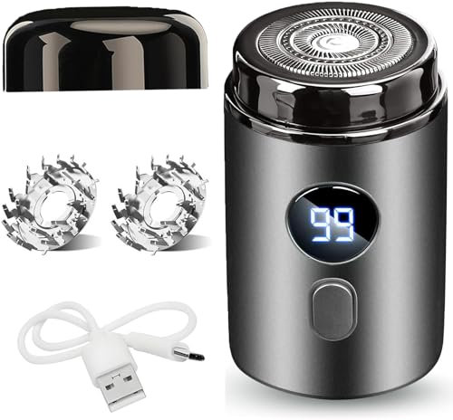 Easy Afeitadora Trim Pro 2.0, 2025 New Portable Mini Electric Shaver, Easy Rasierer Trim, Mini Afeitadora Eléctrica Para Hombres,Afeitadora Para Zona Íntima,Lavable,Inalámbrica,USB,Para Viajes (Negro)