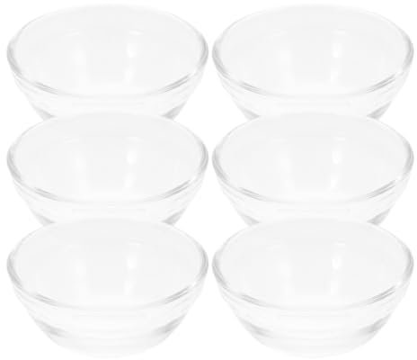 Angoily Lot De 10 Bols En Verre Pour Service Alimentaire Bol Transparent Résistant Au Micro-Ondes Et Réfrigérateur Idéal Pour Pudding Tapas Et Desserts