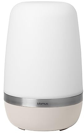 Blomus | LED Outdoor Leuchte SPIRIT | Akku Tischlampe für Außen | Moonbeam | Größe XL Ø21 x 35 cm | IP44 | zwei Helligkeitsstufen