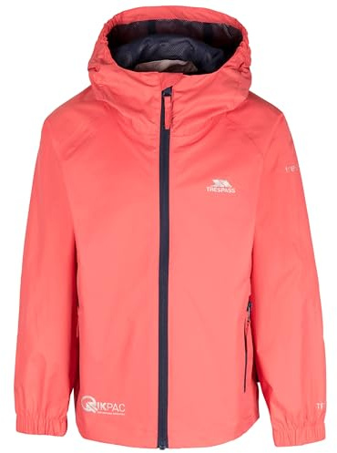 Trespass Veste Qikpac pour enfant, couleur pêche blush, 11/12 ans