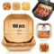 Roe Tenpo Carta da forno per friggitrice ad aria calda, 100 pezzi, 20 cm, carta da forno quadrata Airfryer con rivestimento antiaderente, qualità alimentare, accessorio per friggere, forno a microonde