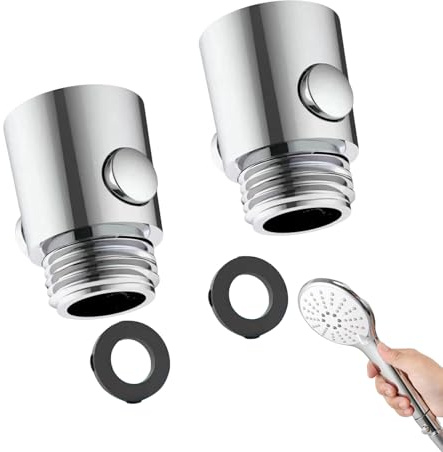 Lot De 2 Valves D'arrêt Pour Douche,Stop Douche,Limiteur De Débit,Vanne D'arrêt De Pommeau De Douche,Limiteur De Débit De Douche,Pour Pommeau De Douche,Interrupteur À Un Bouton,Pour Cuisine,Douche