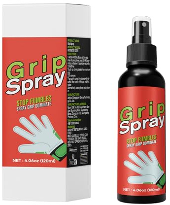 Kustimantu Spray adhésif pour gants de football, renforceur de poignée antidérapant, spray adhésif résistant à la transpiration, séchage rapide, 120 ml, pour les terrains d'intérieur en hiver, pour