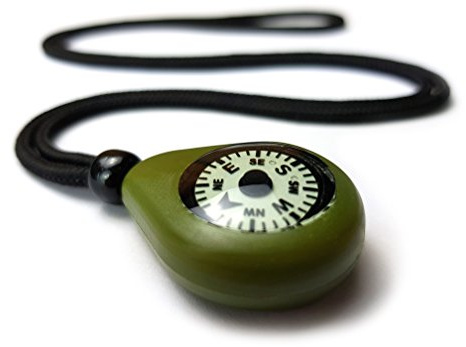 CMP-20 Compass Necklace. Rugged and reliable navigation aid with precision luminous dial. UK-made.