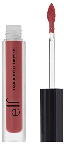 e.l.f. Liquid Matte Lipstick, lang anhaltendes mattes Finish, schnelltrocknend & wischfest, Mauvelous, 0,10 Fl Oz (3mL)
