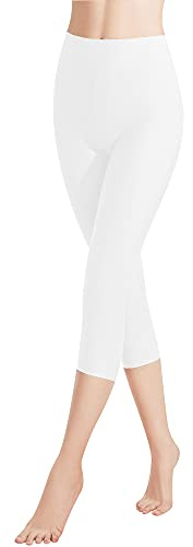 Libella Legging Femme 3/4 Legging de Sport Femme Legging 3/4 Femmes Pantalon Coton de Sport Yoga Legging Jegging Taille Haute 3/4 pour entraînement, Gym, Fitness WH-3XL-1