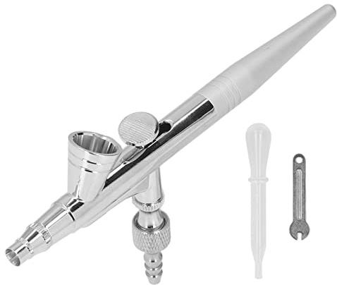 Airbrush, Professional Airbrushing System Kit, G1/8 Air Brush Pistol med Droppare, Skiftnyckel för Möbler, Autografik, Hantverk, Tårta, Tatueringar, Konst(Kaliber 0,2 mm)