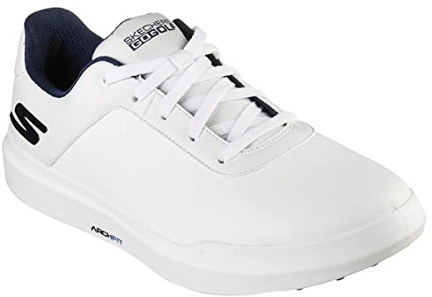 Skechers Herren Go Golf Max 2 Fairway 3 Sneaker, US, Weiß Marineblau, 41 EU