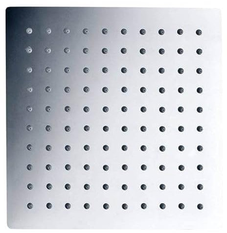 IMEX - Rociador de Ducha Cuadrado extraplano de acero inoxidable 30 x 30 cm, Cromado - RDC003