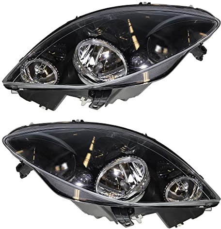 ATEC Germany 2x Hauptscheinwerfer vorne links + rechts H1 / H7 Frontscheinwerfer ohne Stellmotor, Kompatibel mit SEAT ALTEA (5P1), ALTEA XL (5P5, 5P8), LEON (1P1), TOLEDO III (5P2)