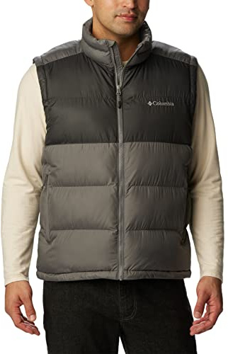 Columbia Men's Pike Lake II Vest, City Grey, Black, L