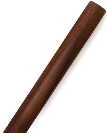 Keyaiira - Wooden Dowel rods in Birch & Walnut Wood Unfinished Hardwood Sticks - for leather home decor; Curtain rod, Ceiling & Suspension Straps, Paper Towel Holder & rails - 3/4 in x 8.5 in Walnut