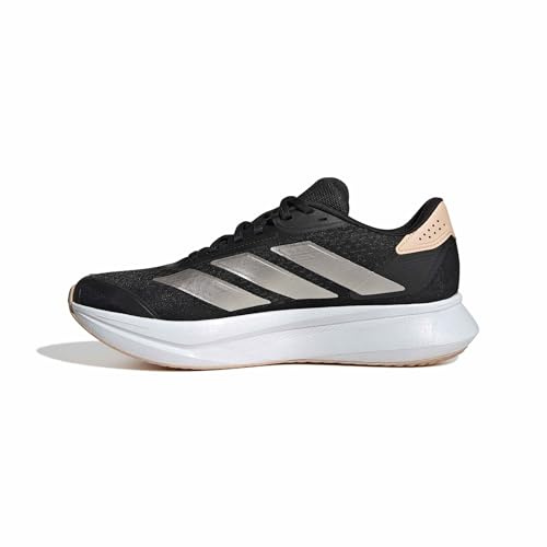 Adidas Mujer Duramo SL 2 Running Shoes, Core Black/Champagne Met./Powder Coral, 39 1/3 EU