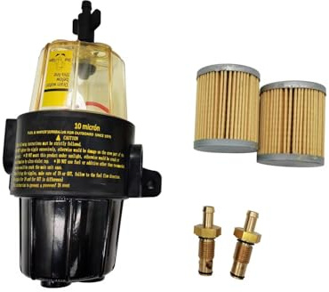 Filtre à Carburant Ensemble Filtre À Carburant/séparateur D'eau UF-10K Avec 2 Filtres Supplémentaires Pour Tous Les Moteurs Hors-bord Jusqu'à 350 CV Filtre Essence(A)
