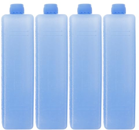HOLIDYOYO Packs De Glace Réutilisables pour Climatiseur 4 Pièces Boîte À Cristal Glacière Portable pour Camping Randonnée Transport Alimentaire