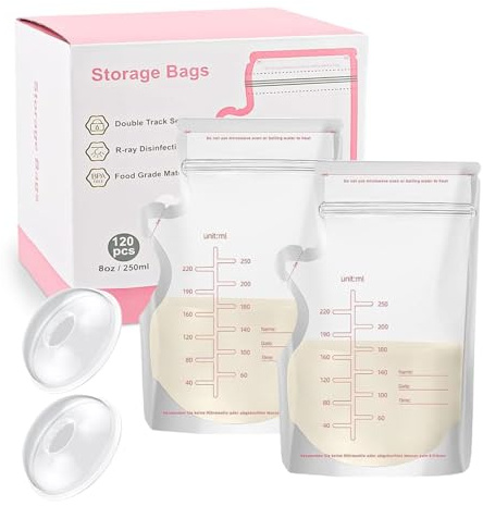 Sachet Conservation Lait Maternelle,Sac Congelation Lait Maternel,Sac de stockage de lait maternel,Sac Lait Maternel Congelation,Sac Isotherme Lait Maternel,250 ML,120 Pièce