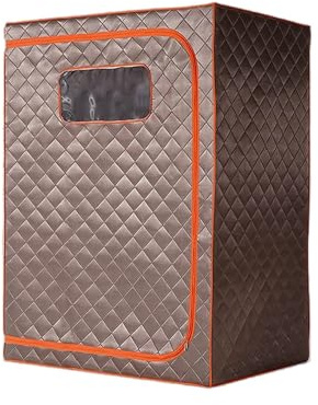 Kit de sauna para el hogar, Tienda de sauna de portátil, tienda de sauna for 2 personas, sauna doble de tamaño completo Tentull Body Home Spa for relajación y desintoxicación sin(Coffee Orange)
