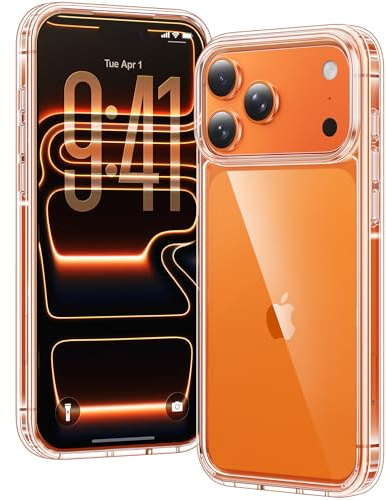 Voyahülle Clear Case for iPhone 17 Pro Max, Ultra Thin, Shockproof TPU Cover, Anti-Yellowing, Crystal Clear, Phone Case for Apple iPhone 17 Pro Max - Clear