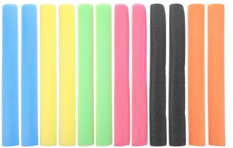 TOKIDNY 12 Piezas Tubos de Espuma Protectores para Barras de Cama Elástica Acolchado Antigolpes Suave y Seguro para Fundas de Repuesto Colores Surtidos para Protección Infantil