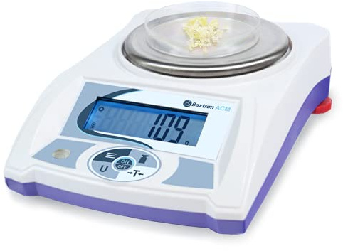 Balance de précision Baxtran ACM de 0,1 g à 0,01 g spécial laboratoire chimique, (1000g x 0,01g)(128mm diám)