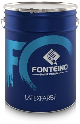 Latexfarbe Weiß Innenweiß - abwaschbare Innenfarbe Wandfarbe Deckenfarbe Wohnraumfarbe Küchenwandfarbe - atmungsaktiv, lösungsmittelfrei - seidenmatt 10L