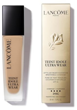 Lancôme Teint Idole Ultra Wear 315C, feuchtigkeitsspendende Full Coverage-Foundation in Beige mit natürlich mattem Finish, bis zu 24 Stunden Halt, geeignet für alle Hauttypen, 30ml