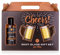 Accentra Geschenkset MEN'S COLLECTION in Geschenkbox, inkl. 140ml Bade- & Duschgel, 2 x Shotglas in Bierkrugform (je 4cl), Duft: Birke & Zeder - braun