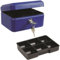 Reskal Geldkassette, Metall, 8 x 15,2 x 11,5 cm, Blau