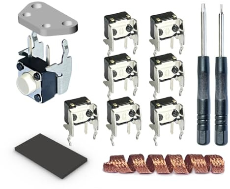 ElecGear 8x Interrupteurs Tactiles de Remplacement pour Xbox Manette + Plaque Chauffante à Dessouder, Boutons LB et RB et Outils de Réparation Spéciaux à Dessouder