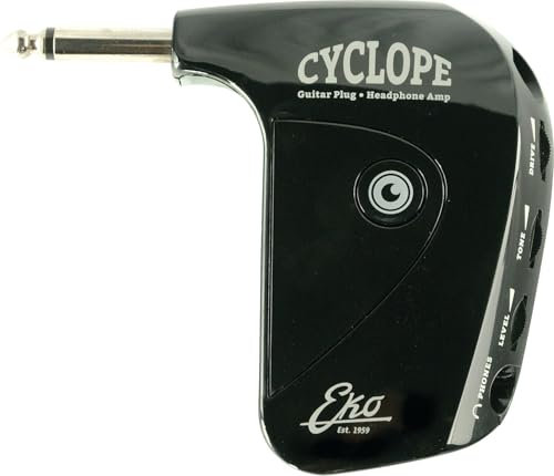 EKO GUITARS Cyclope Amplificador de auriculares, amplificador para auriculares, Drive Control y AUX input, controles GAIN, TONE y LEVEL