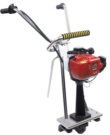 900W 4 Stroke Concrete Vibrator Screed Concrete Vibrating Tamp Beam Finisher Floor Vibration Leveling Machine, with Sealing Ring and Handle, 35.8cc Screed Gasoline Engine, for Construction Sites (No R