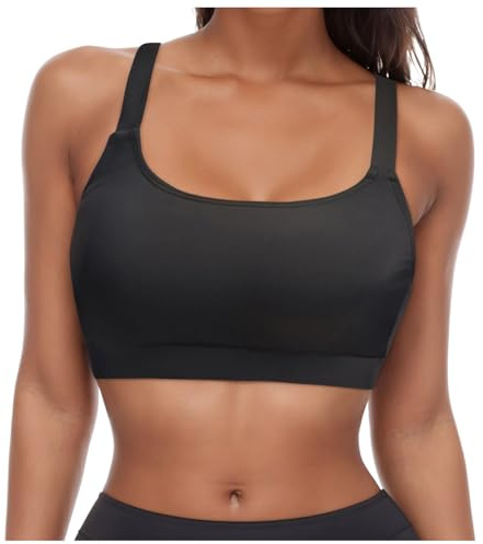 Brassière Maillot De Bain Femme, Haut Maillot De Bain Femme Sexy Décontractés Classique Grande Taille Extensibles avec Rembourrage Amovible de Piscine Plage Natation Vacances Été Beachwear Top