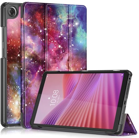 TOPCASE Magnetic Slim Case Compatible with Lenovo Tab One 8.7 inch Tablet Tri-Fold Cover with Stand Function,Galaxy