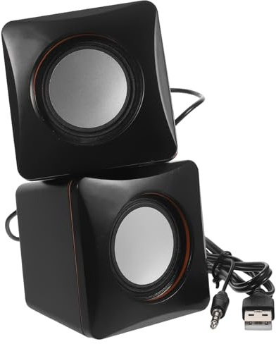 UKCOCO 1 Paio Mini USB Portatile per Computer Casse Acustiche per Desktop Compatibile con Laptop e Dispositivi Design Compatto e Resistente Audio e