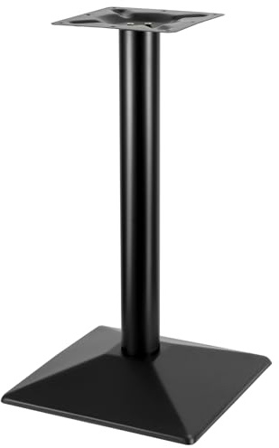 KingSaid Patas para Mesa de Hierro Fundido en Negro de 72 cm con Base 40x72 cm y Pies Niveladores - Estructura Monoposte para Hogar y Hostelería
