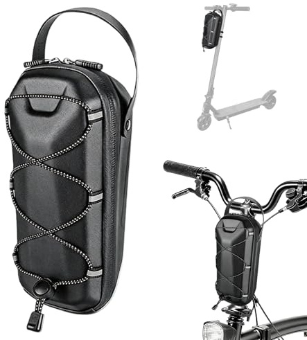 PRITOK Bolsa de manillar impermeable Escooter 3L E Scooter Bolsa con cordón elástico multicolor Cierre rápido Bolsa portátil E Scooter, bolsa para scooter eléctrico Xiaomi Mijia Sedway Ninebot