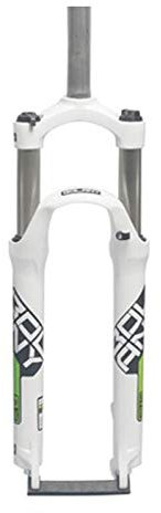 26/27.5/29 MTB Front Suspension Forks,Straight Steerer Front Fork Ultralight Gas Shock Absorber 1-1/8 (Color : White, Size : 29inch)