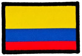 Parches Bordados Bandera Colombia con Colores Oficiales - Escudo bordado - Parches Moteros Bordados - Parches Militares, parche Colombia (Colombia)