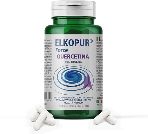 SCEN Quercetina con Vitamina C – 120 Capsule – Titolata 98% – Made in Italy